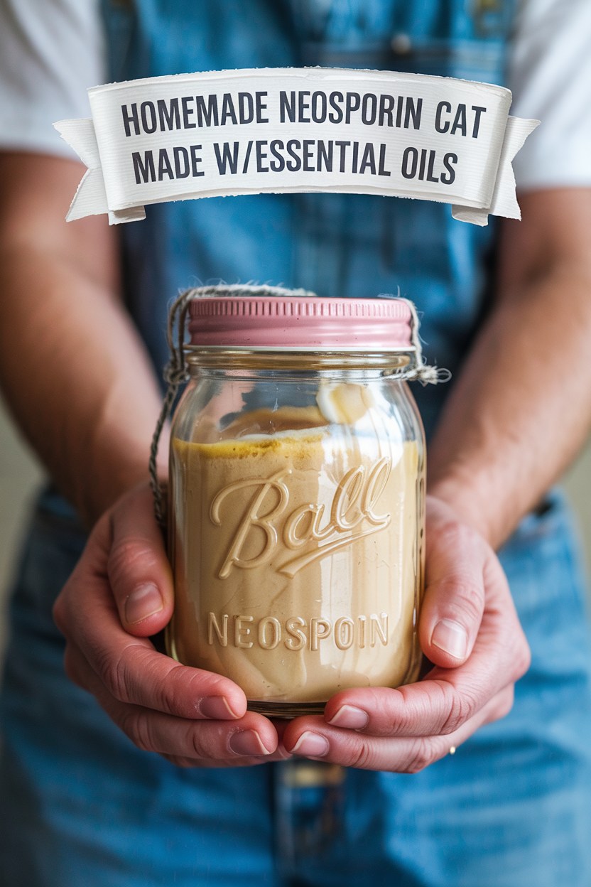 DIY Neosporin Cat Cream: Natural Healing Salve with Essential Oils