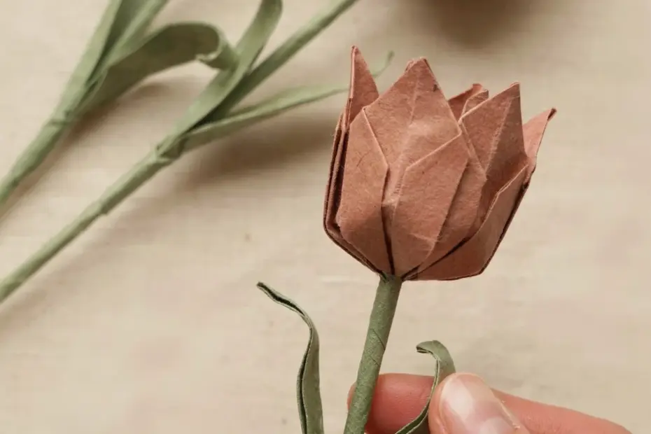 Easy Origami Tulip Tutorial | Step by Step Paper Flower | DIY Craft for Beginners