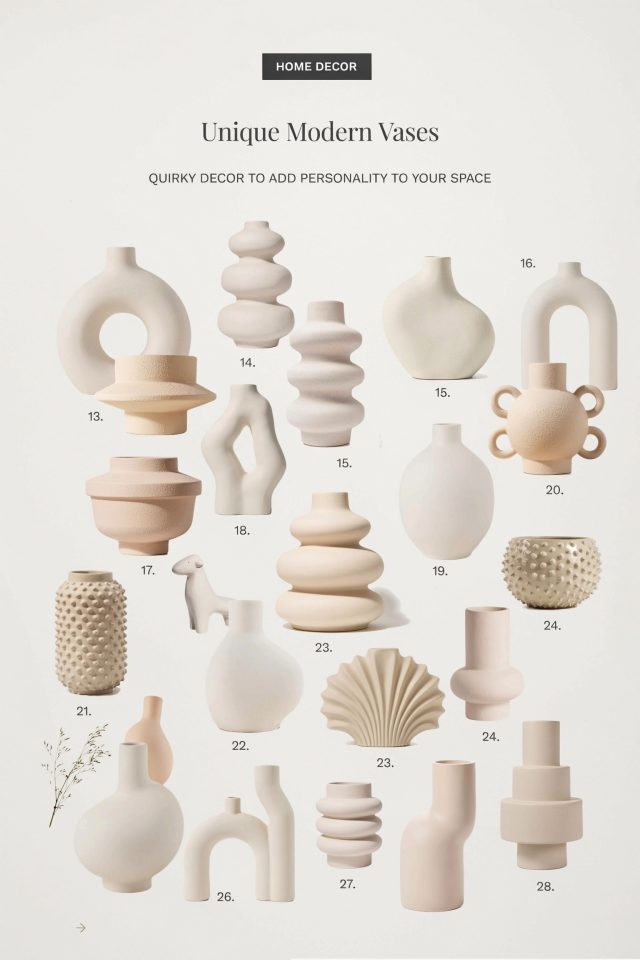 Modern Bathroom Vases | Unique Minimalist Decor Ideas | Small Bathroom Styling