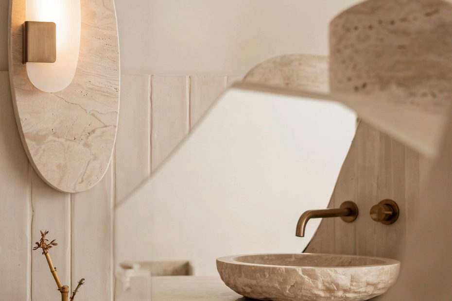 Half Bath Wall Lighting Ideas | Tetbury Wall Lamp in White Alabaster & Marble