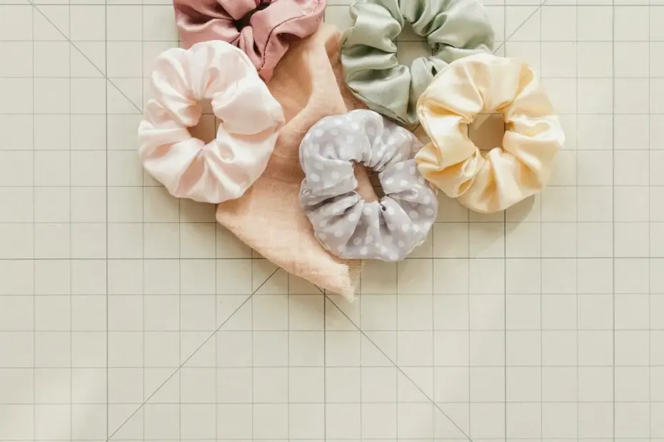 Simple Hair Scrunchies Tutorial - Easy Sewing Project Using Fabric Scraps