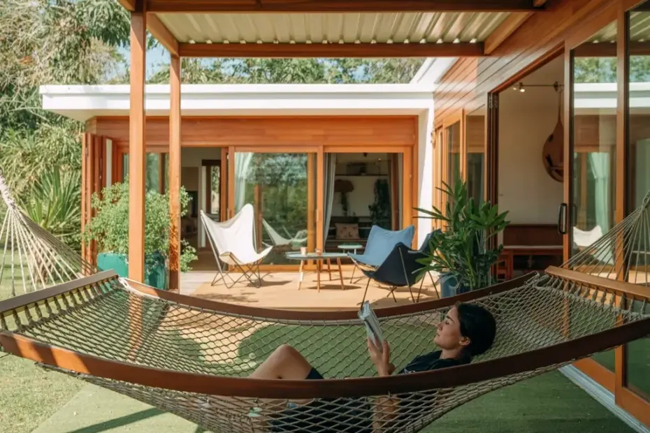Suspended hammock deck ideas for summer relaxation ☀️