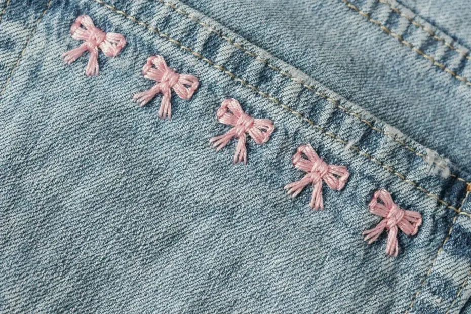 Don't Make This Mistake Stitching Cute Little Bows on Denim