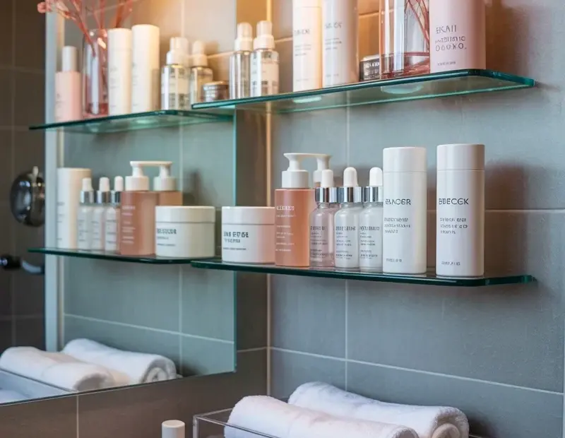 Spring Bathroom Shelf Decor Ideas | Easy DIY Organization