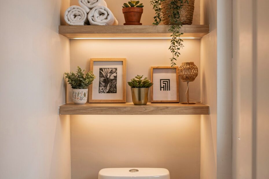 Over Toilet Shelves for Small Half Bath | Maximize Storage & Style | Space-Saving Decor Ideas