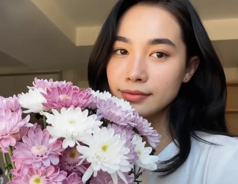 Chrysanthemum Bouquet Tutorial: How to Arrange Pink & White Flowers at Home