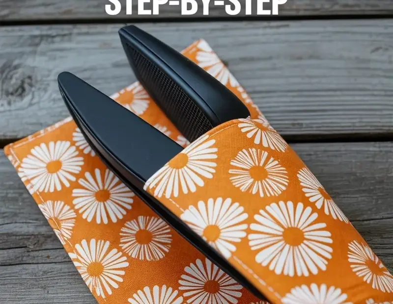 How to Make a Flat Iron Case - DIY Sewing Tutorial with Floral Fabric
