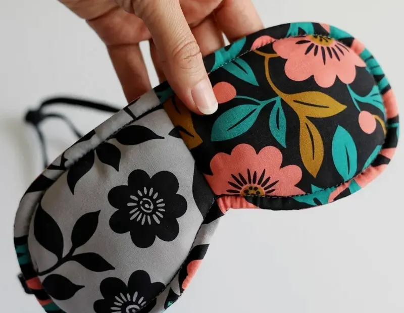 Sleep Mask Sewing Mistake: Quilt It or Regret It (DIY Floral)