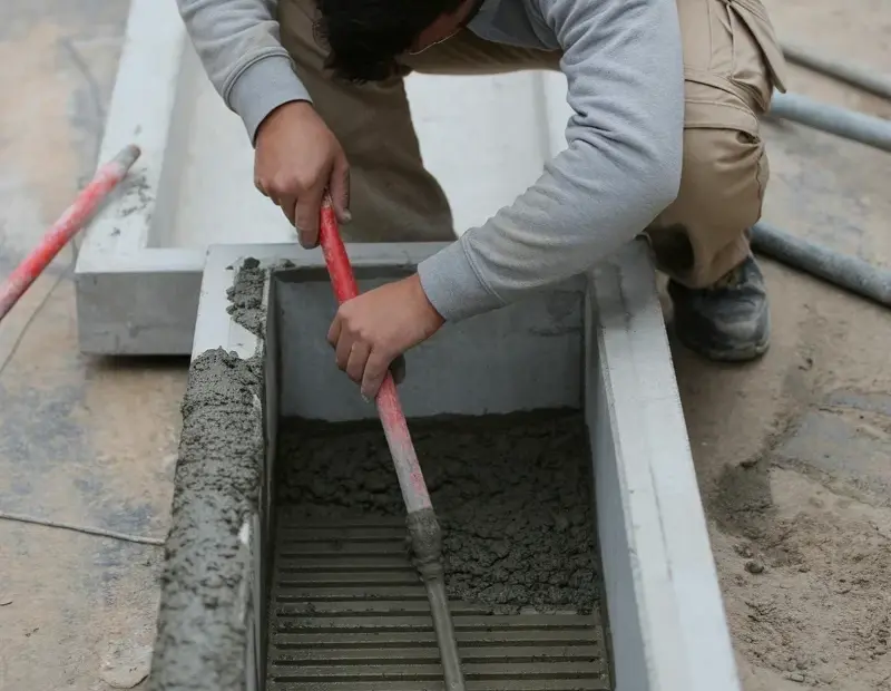 Concrete Drainage Channel Before & After DIY | Backyard Drainage Fix | Curb Appeal Update