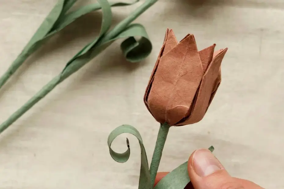 Tulip Origami Tutorial: Fold a Cute Paper Tulip in 5 Steps